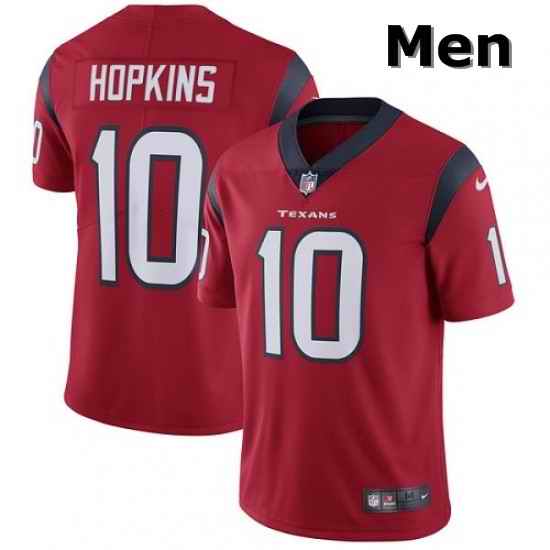 Men Nike Houston Texans 10 DeAndre Hopkins Limited Red Alternate Vapor Untouchable NFL Jersey